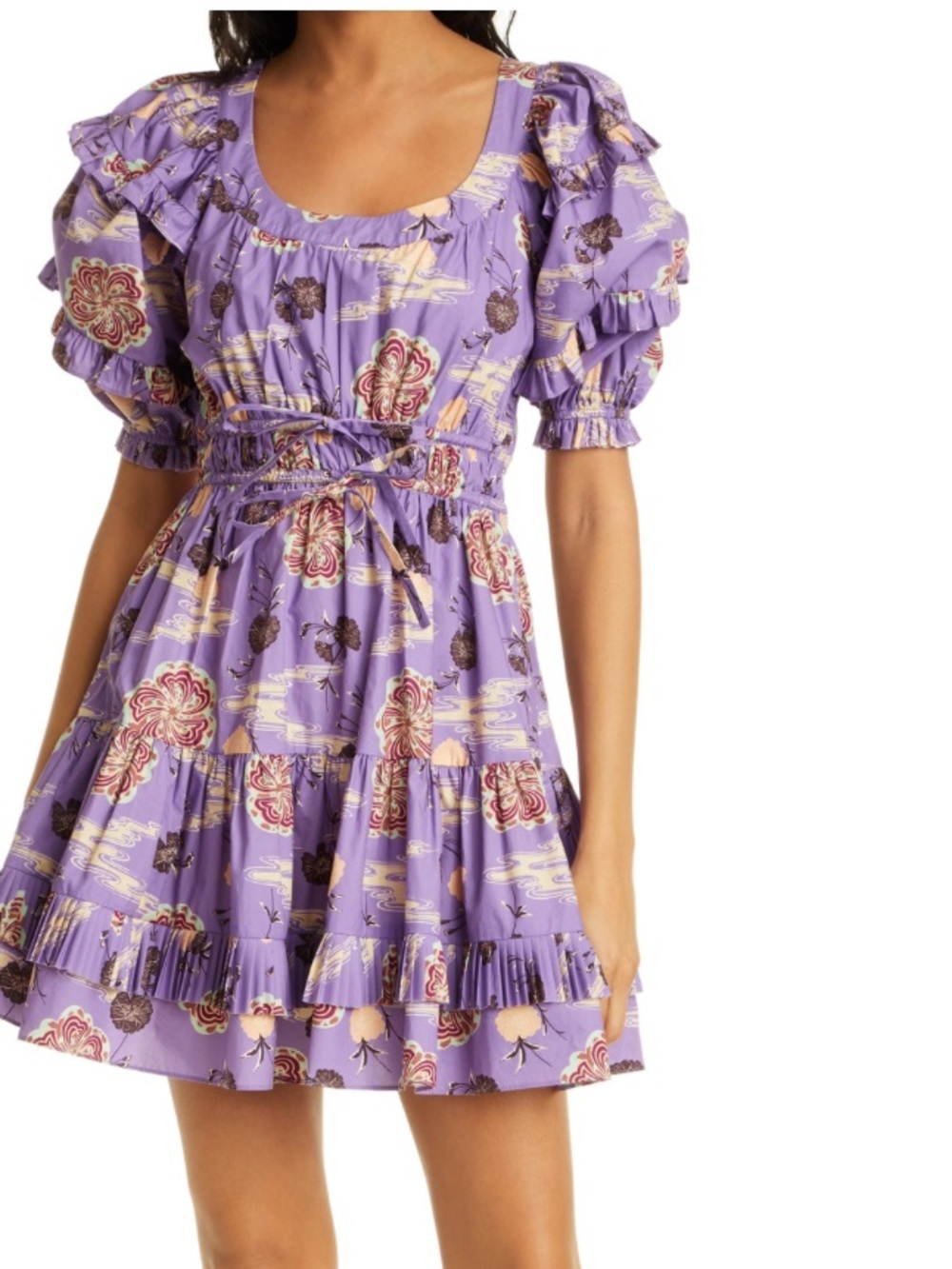 Ulla Johnson Dress Mini Naomi Floral
Cotton Ruffle Puff Size 6